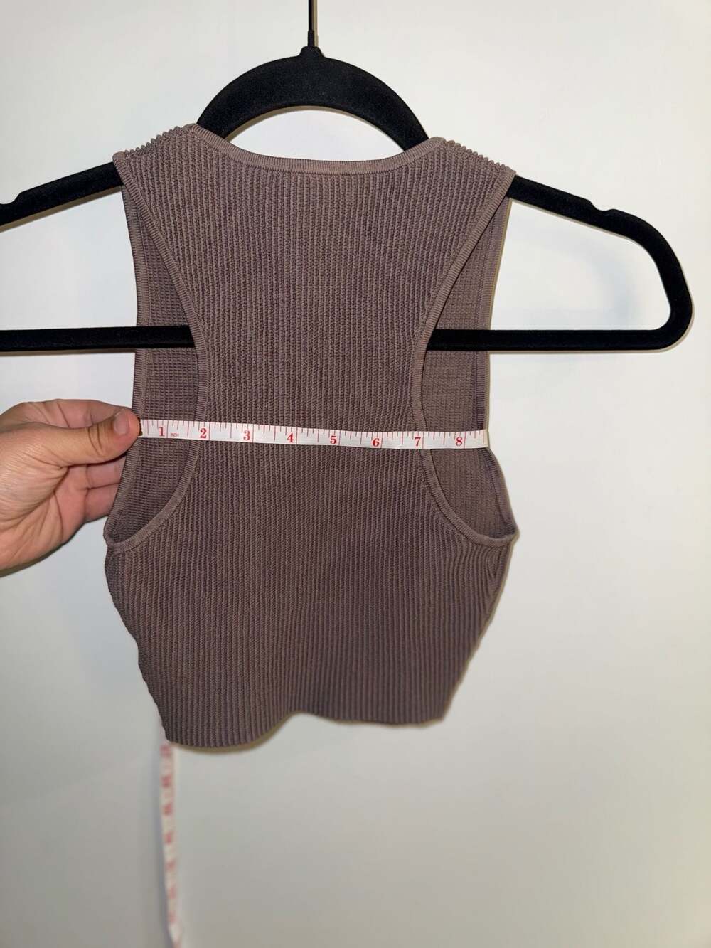 Babaton Sculpt Knit Racer Cropped Tank - Picture 5 of 6